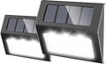Solar Lights Outdoor Waterproof, Solar Fence Lights Auto On/Off, Bright LED Outdoor Lighting for Fence, Patio, Deck, Garden, Pathway